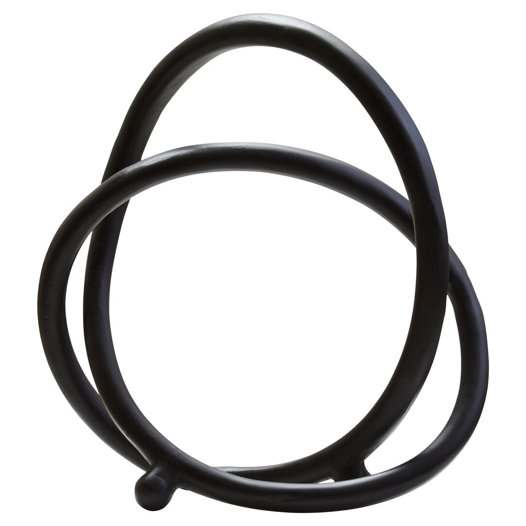 Link Matte Black Nickel Finish Twist Sculpture
