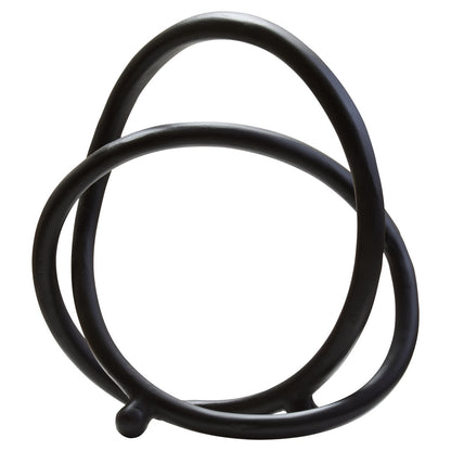 Link Matte Black Nickel Finish Twist Sculpture