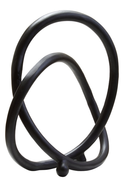 Link Matte Black Nickel Finish Twist Sculpture