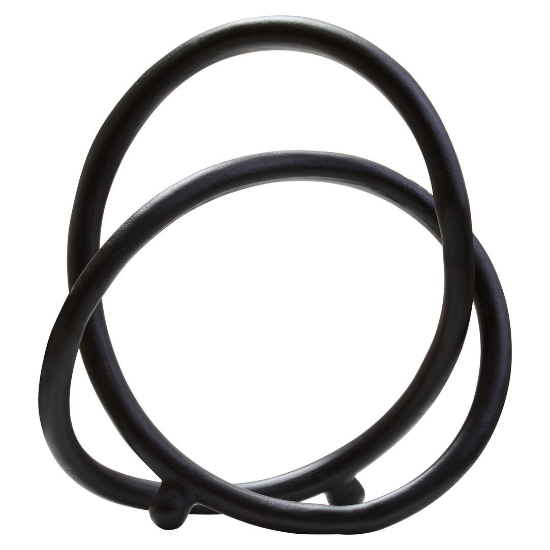 Link Matte Black Nickel Finish Twist Sculpture
