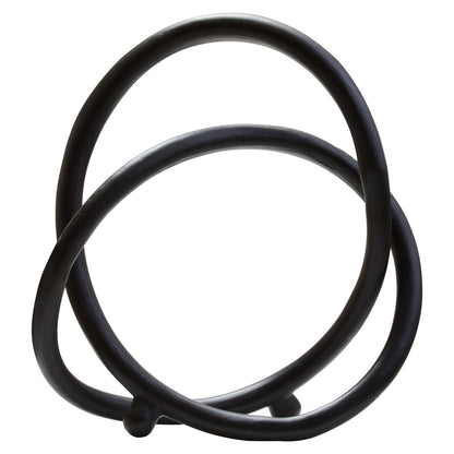 Link Matte Black Nickel Finish Twist Sculpture