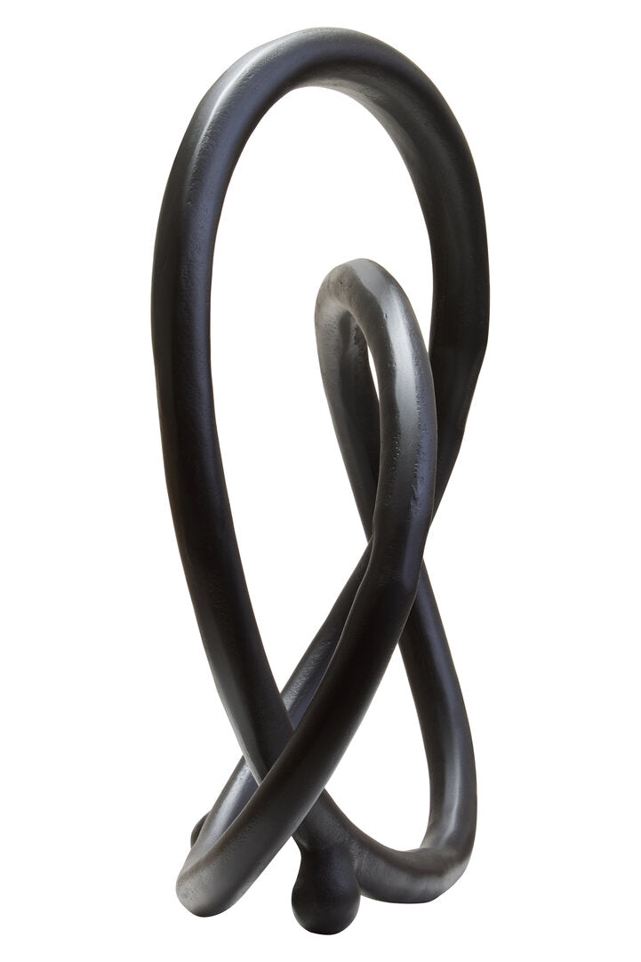 Link Matte Black Nickel Finish Twist Sculpture