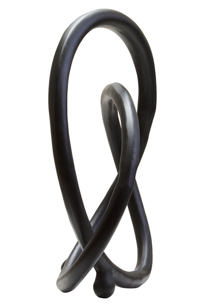 Link Matte Black Nickel Finish Twist Sculpture