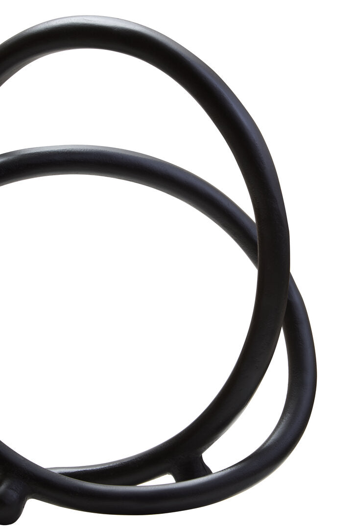 Link Matte Black Nickel Finish Twist Sculpture