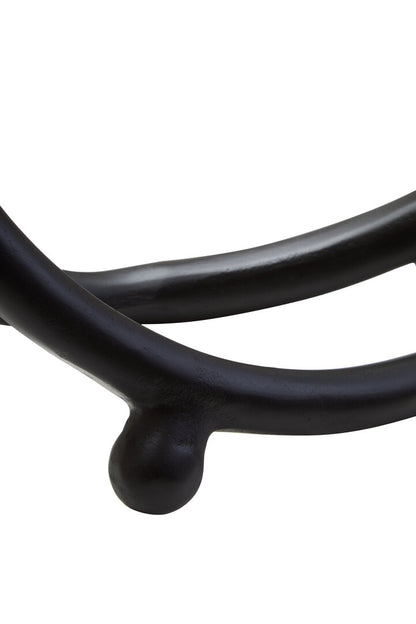 Link Matte Black Nickel Finish Twist Sculpture