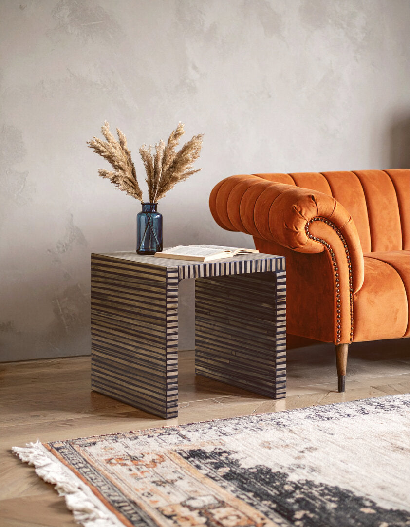 Grove Bamboo Inlay Side Table