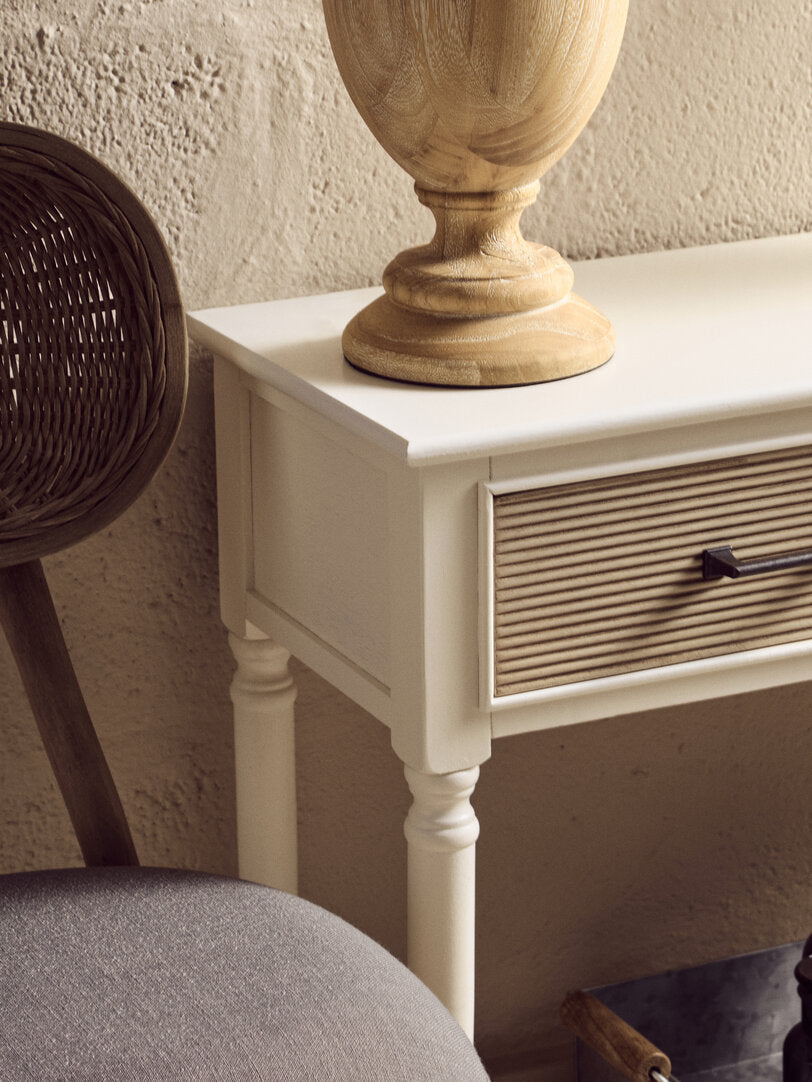 Heirloom 2 Drawers Pearl White Console Table