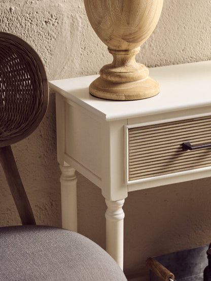 Heirloom 2 Drawers Pearl White Console Table