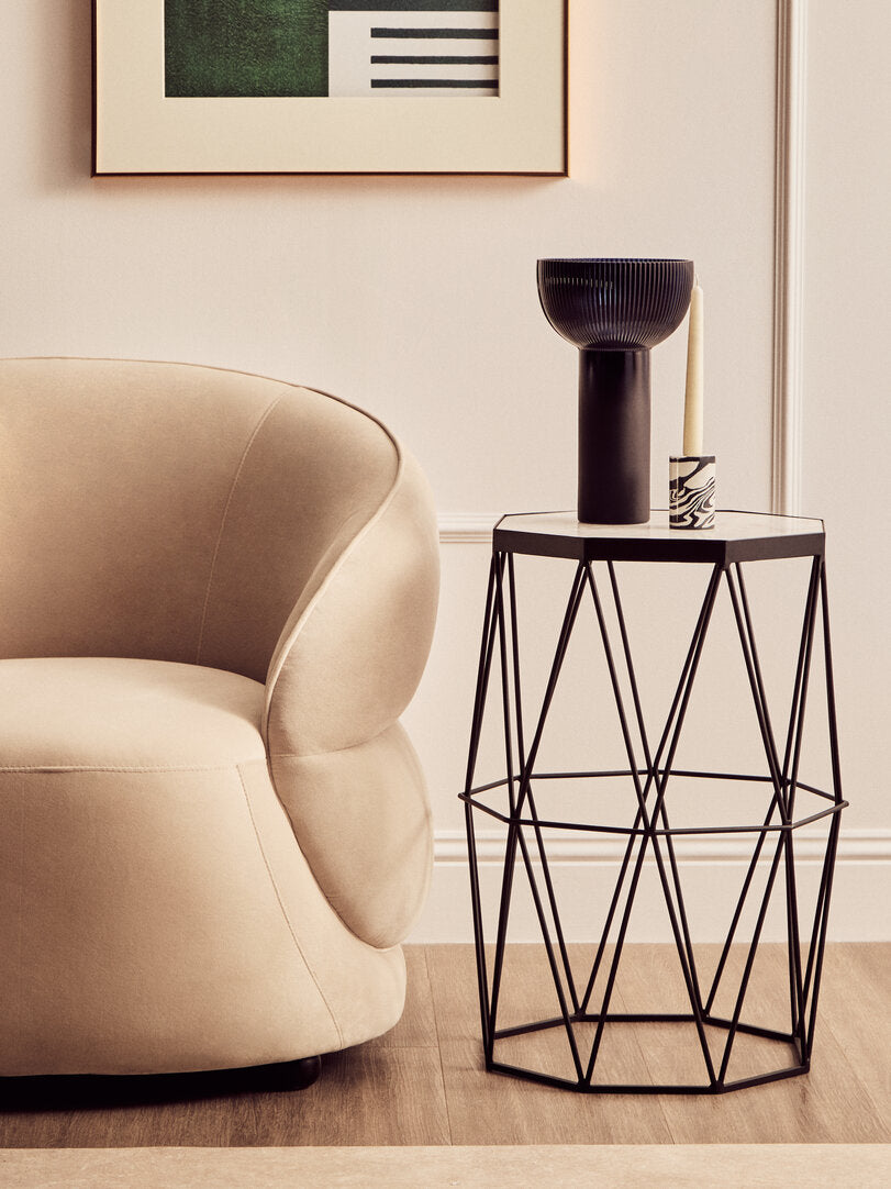 Kashmir Side Table With Octagonal Top