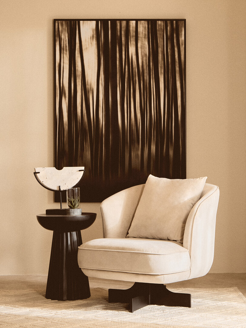 Modernist Black And Natural Classic Wall Art