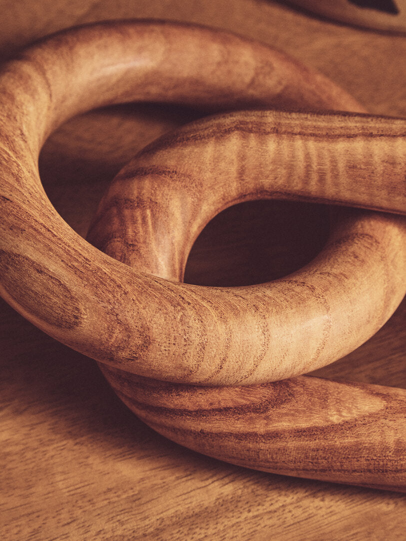 Empire Natural Wood 2 Link Chain Decor