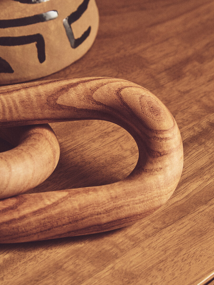 Empire Natural Wood 2 Link Chain Decor