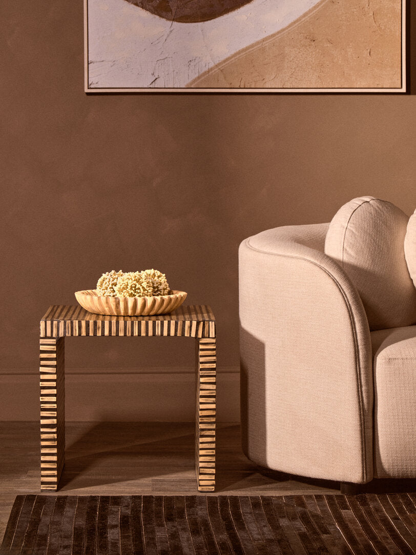 Grove Bamboo Inlay Side Table