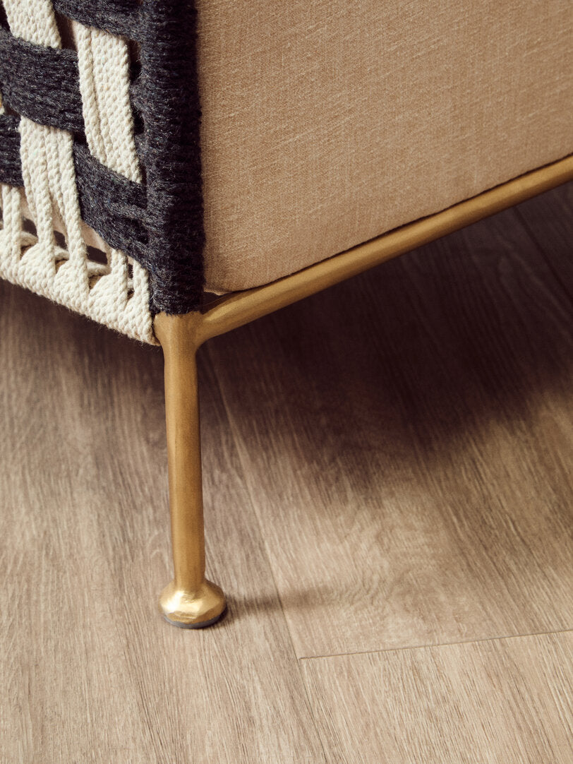 BengalBlack And White Jute Chair