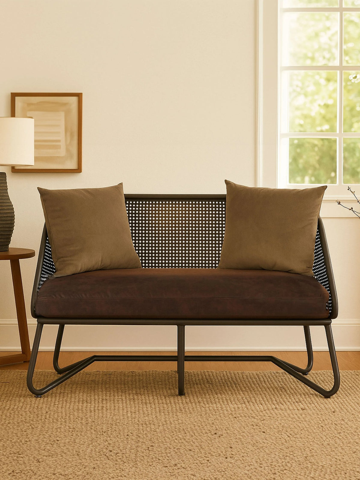 Nova 2 Seat Sofa With Curved Legs