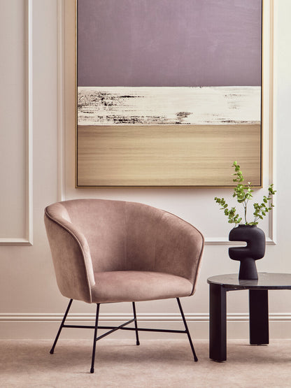Nordic Mink Velvet Chair