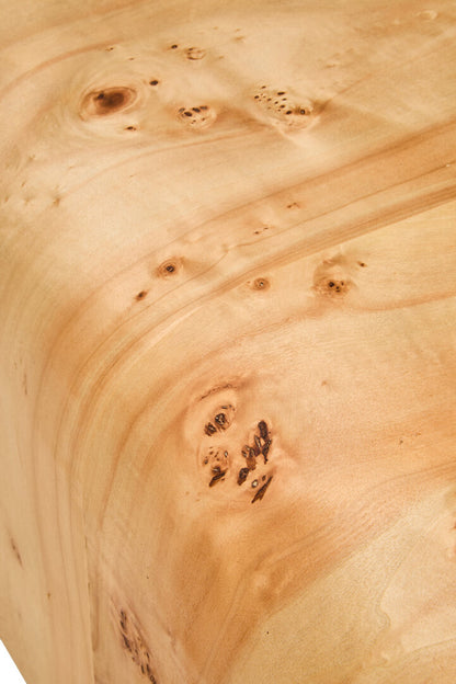 Sequoia Burl Wood Design Curved Coffee Table