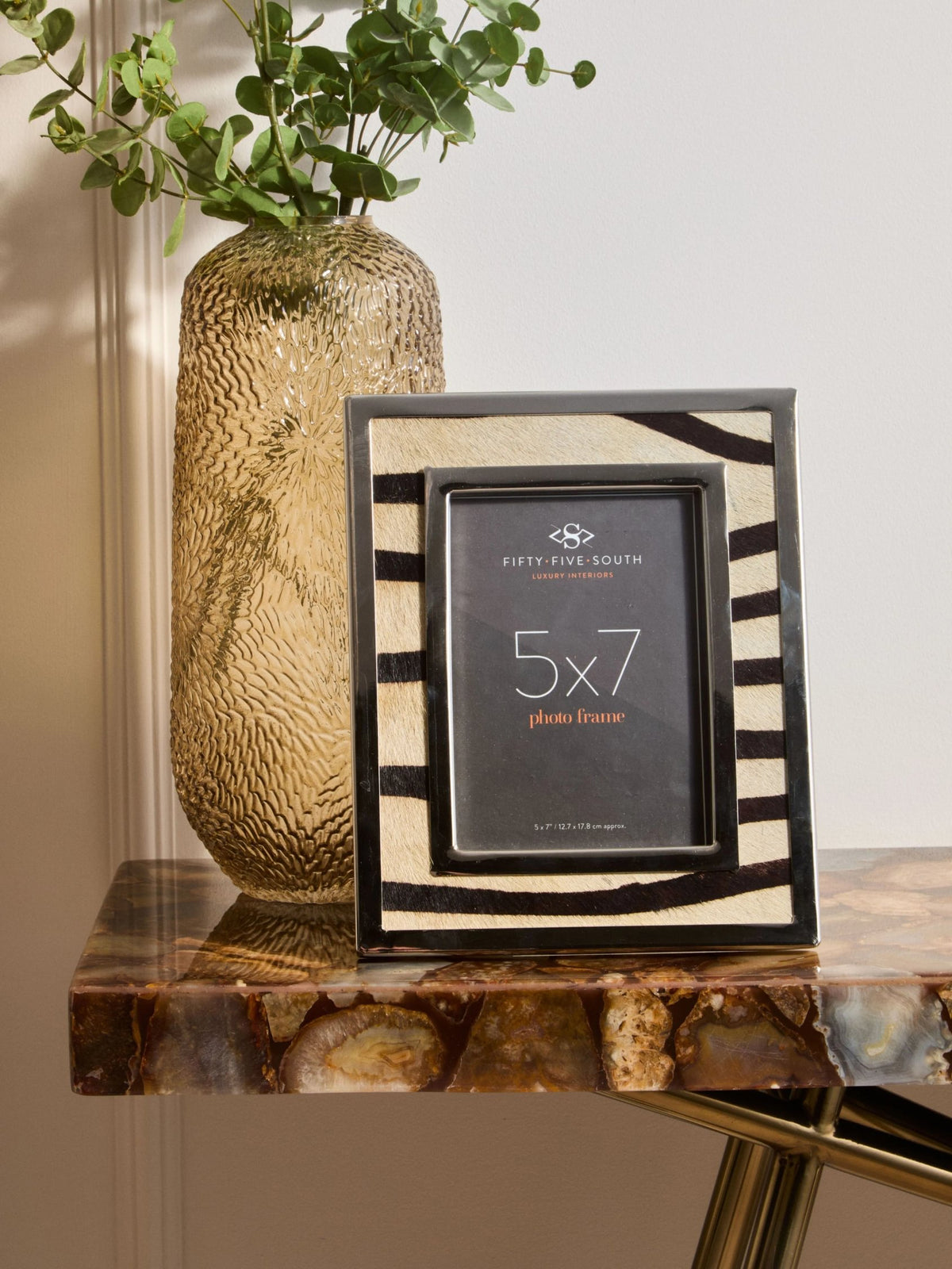 Chelsea Townhouse 5in x 7in Zebra Design Photo Frame