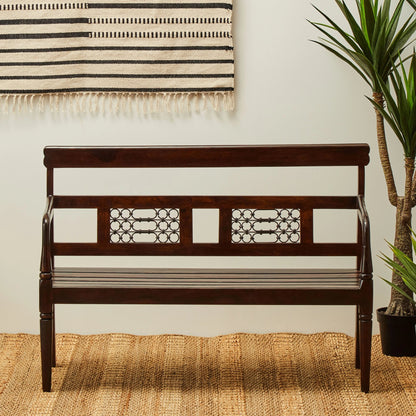 Rosehaven Dark Sheesham Wood Bench