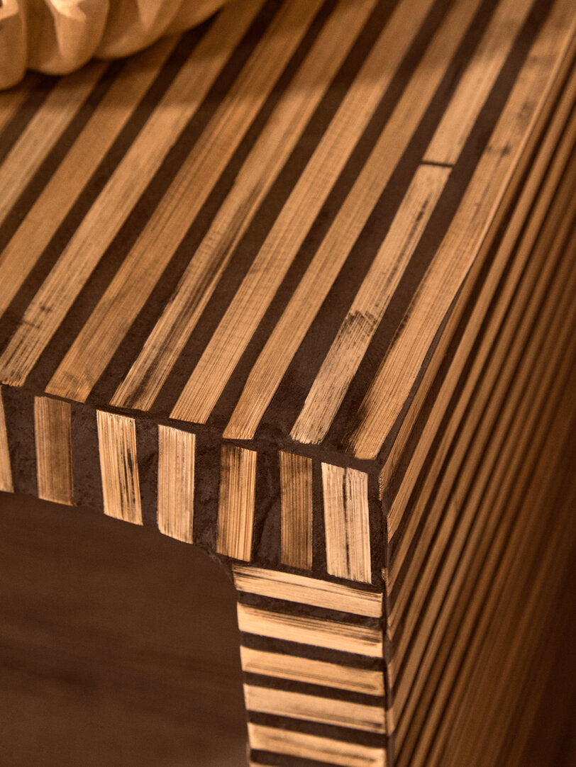 Grove Bamboo Inlay Side Table