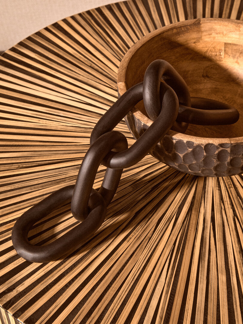 Grove Bamboo Inlay Round Coffee Table