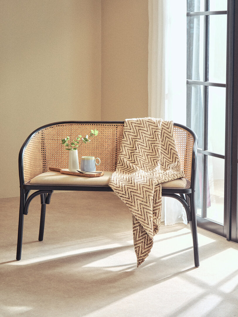 Sierra Beige Woven Throw