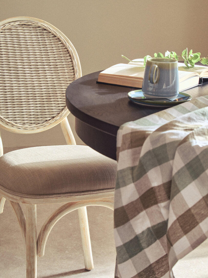 Pacific White Wash Elm Wood Dining Chair