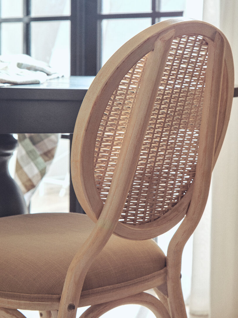 Pacific White Wash Elm Wood Dining Chair