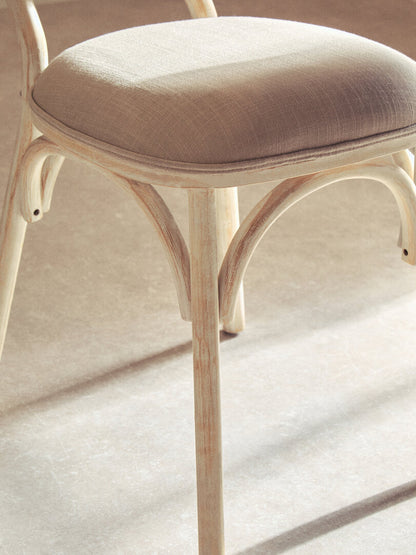 Pacific White Wash Elm Wood Dining Chair
