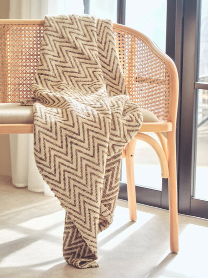Pacific Natural Cane and Beech Wood Bench with Backrest
