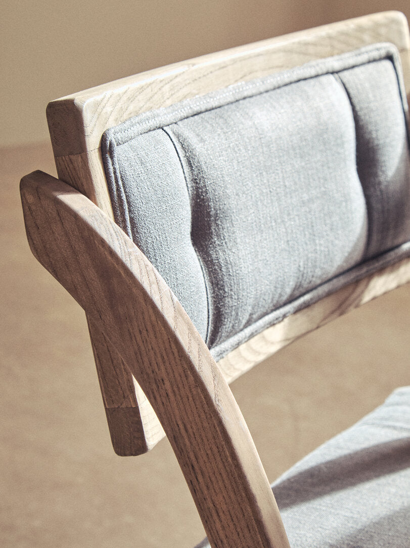 Pacific Grey Wash Elm Wood Folding Chair