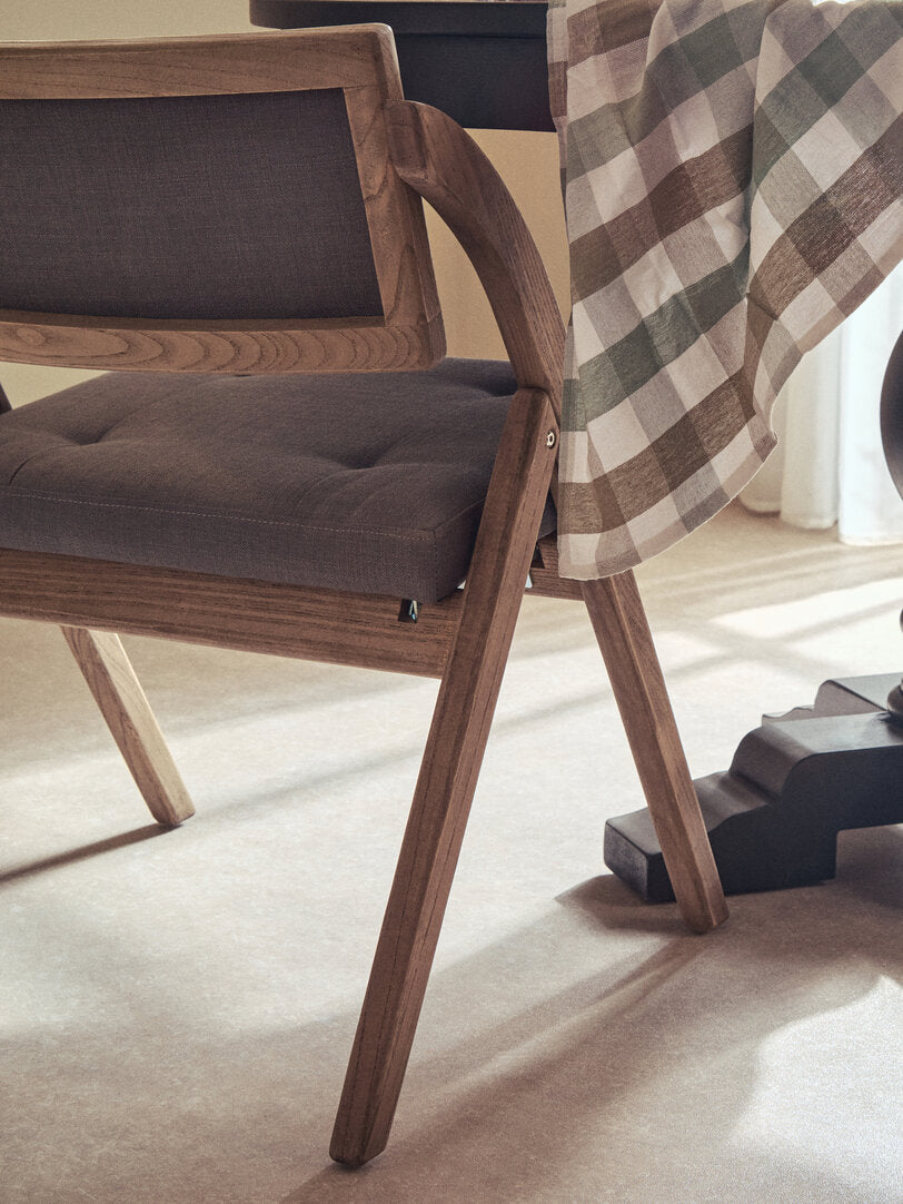 Pacific Grey Wash Elm Wood Folding Chair