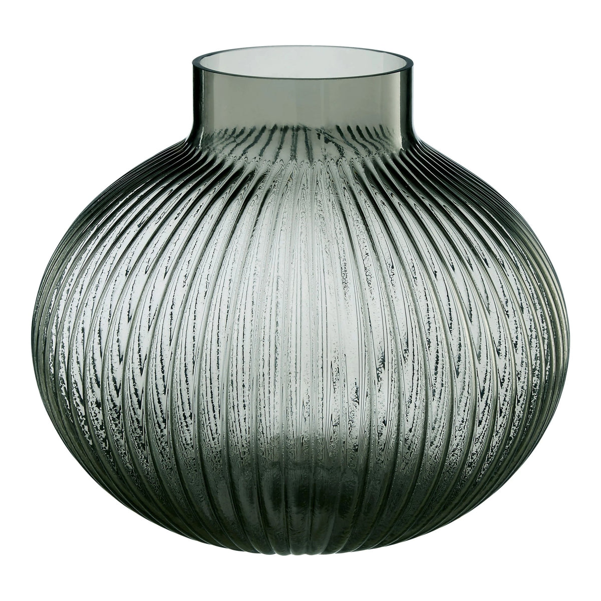 Brume Large Smoked Grey Glass Vase