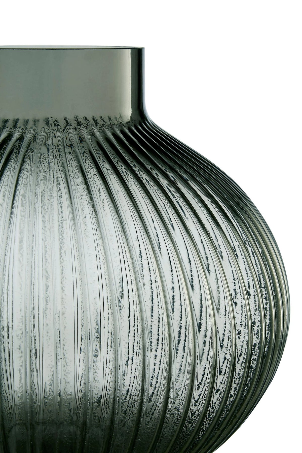 Brume Large Smoked Grey Glass Vase
