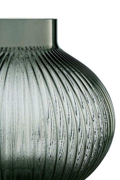 Brume Large Smoked Grey Glass Vase