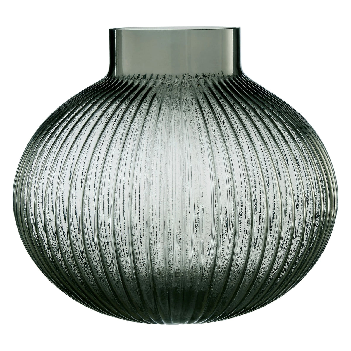 Brume Large Smoked Grey Glass Vase