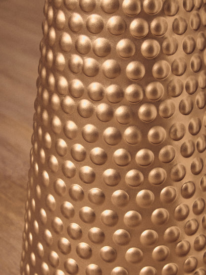 Asya White Top Gold Base Side Table