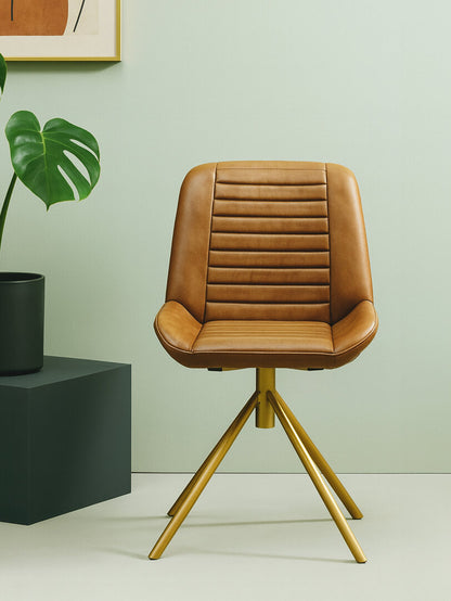 Dakota Brown Leather Chair