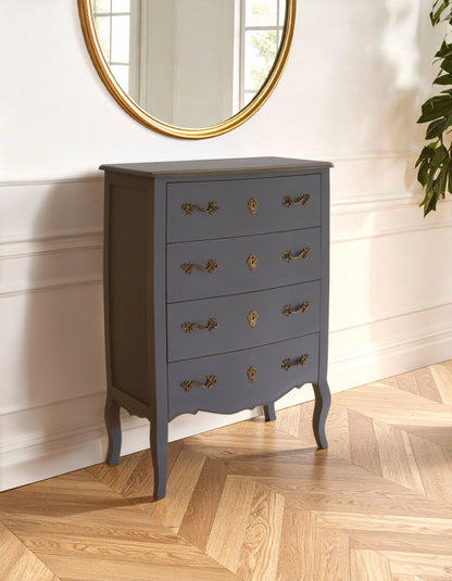 Seine Dark Grey Chest of 4 Drawers