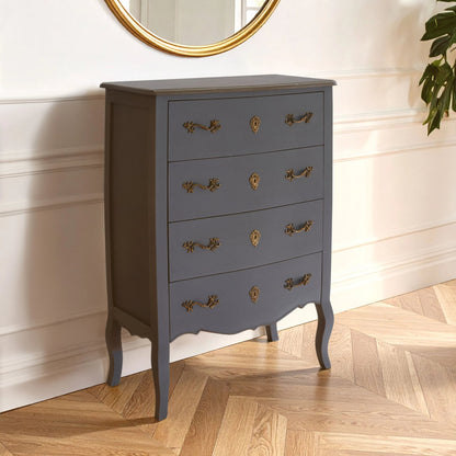Seine Dark Grey Chest of 4 Drawers