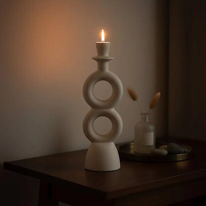 Forma Cream Large Candle Holder