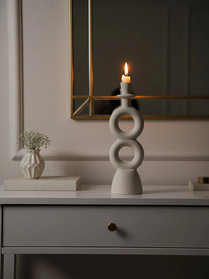 Forma Cream Large Candle Holder