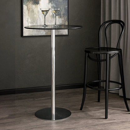 Adair Black Tempered Glass Bar Table