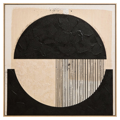 Modernist Black and Cream Wall Art