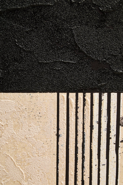 Modernist Black and Cream Wall Art