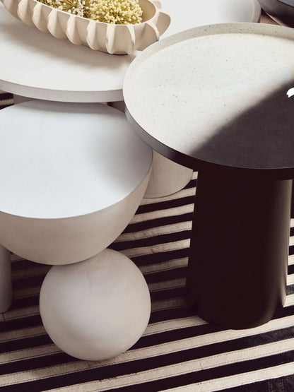 Arbor Black And White Ombre Side Table