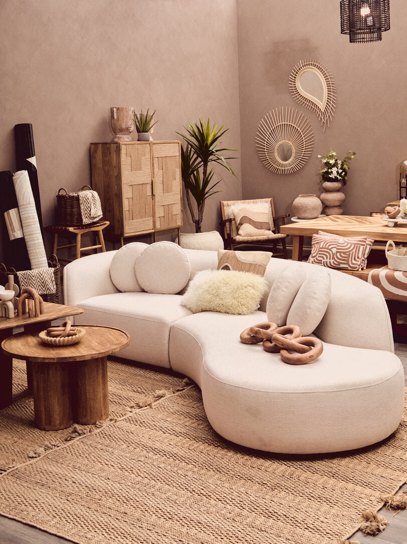 Zola Natural and Terracotta Cushion