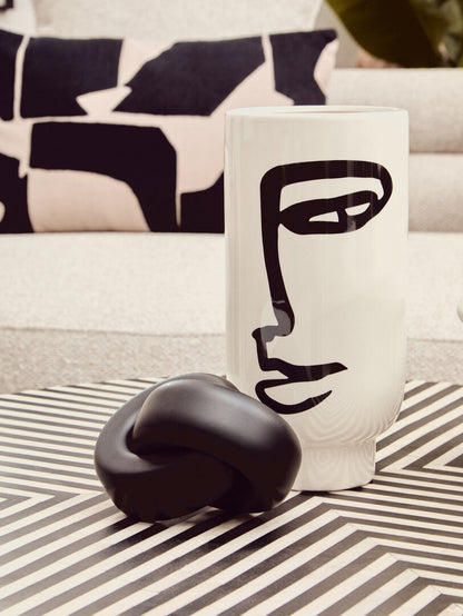 Zola Natural And Black Cushion