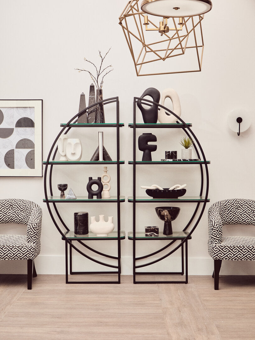 Mayfair Greek Key design Cutout Lounge Chair