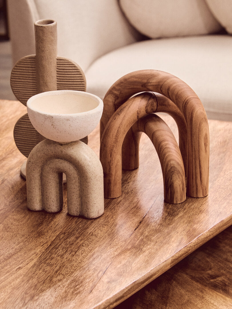 Empire Natural Wood Arch Sculpture